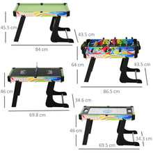 Load image into Gallery viewer, 4-in-1 Foldable Game Table Hockey Football Table Tennis &amp; Pool Home Gaming TapClickBuy