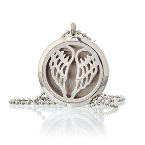 Aromatherapy Diffuser Necklace - Angel Wings 30mm TapClickBuy