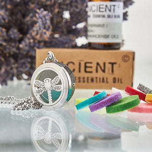 Aromatherapy Diffuser Necklace - Dragonfly 25mm TapClickBuy