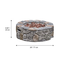 Load image into Gallery viewer, Garden Small Gas Fire Pit, Outdoor Heater with Lava Rocks &amp; Cover TapClickBuy