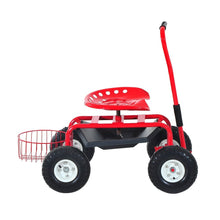 Load image into Gallery viewer, Gardening Planting Rolling Cart with Tool Tray-Red TapClickBuy