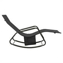Load image into Gallery viewer, Sun Lounger Steel and Textilene Black TapClickBuy