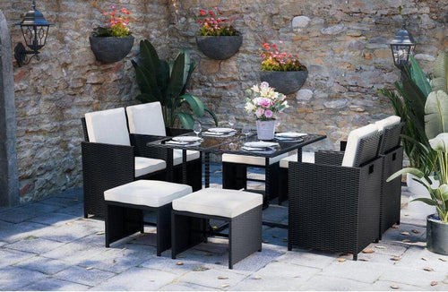 9Pc Rattan Dining Set TapClickBuy