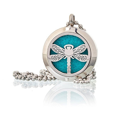 Aromatherapy Diffuser Necklace - Dragonfly 25mm TapClickBuy