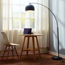 Load image into Gallery viewer, Arquer Arc Curved LED Floor Lamp &amp; Shade, Modern Lighting, Black TapClickBuy