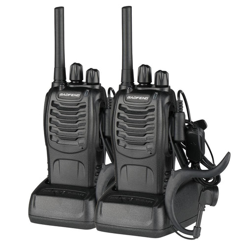 BF-88E 1500mAh Ultra-long Standby Walkie-talkie EU Standard Black TapClickBuy