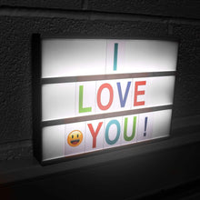 Load image into Gallery viewer, Cinematic Light Box W 147 Letters, Number, Symbols | AS-31341 | Multi Coloured TapClickBuy