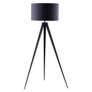 Romanza Tripod Standing Floor Lamp & Shade, Modern Lighting, Grey TapClickBuy