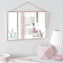 Load image into Gallery viewer, Wall Mirror 20cm X 30cm X 1cm Decorative Follow Your Dream Mirror TapClickBuy