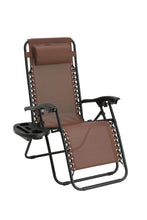 Load image into Gallery viewer, Zero Gravity Chair Foldable Reclining Outdoors Garden -2Pc Brown TapClickBuy